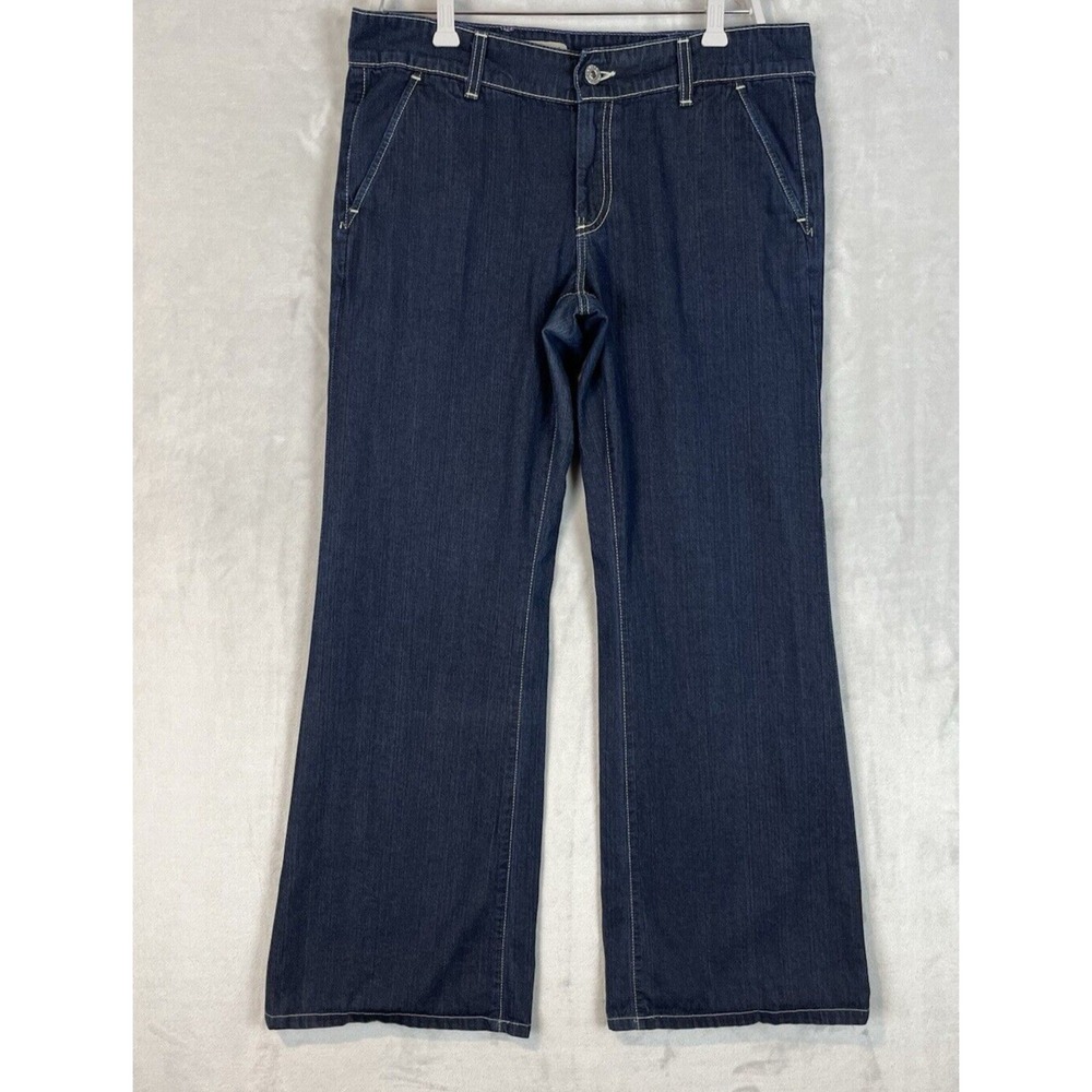 AG Adriano Goldschmied Everette Jeans Women 30 Blue Wide Leg Trouser Denim Good